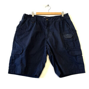 5.11 Tactical TAC 143 Cargo Shorts Mens 36 Navy Cargo Utility Hiking 10" Inseam